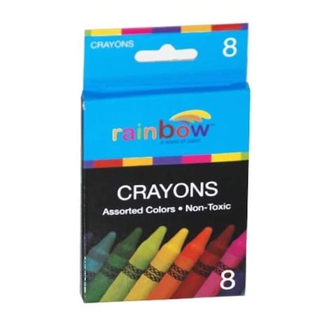 Promarx DDI 2324282 Rainbow Crayons - 8 Count  Assorted Colors Case of 144 2324282